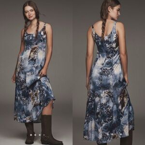 Pilcro sleeveless scoop next midi dress